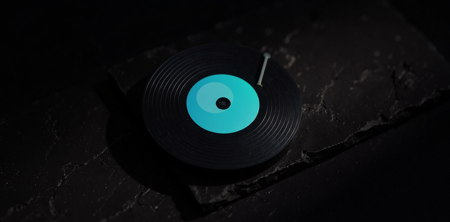 Vinyl record in Moody scene